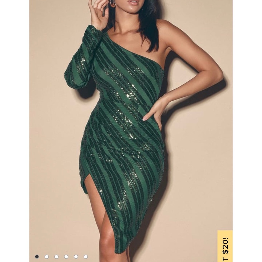 Dark sequin bodycon dress